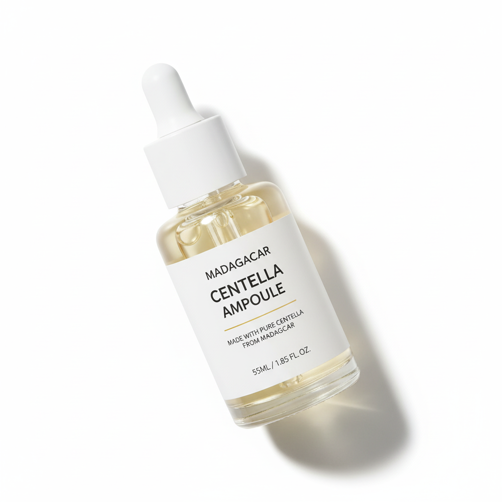 Madagascar Centella Asiatica Serum 55ml - Sensitive skin soothing formula with acne fighting，deep moisturizing benefits for face