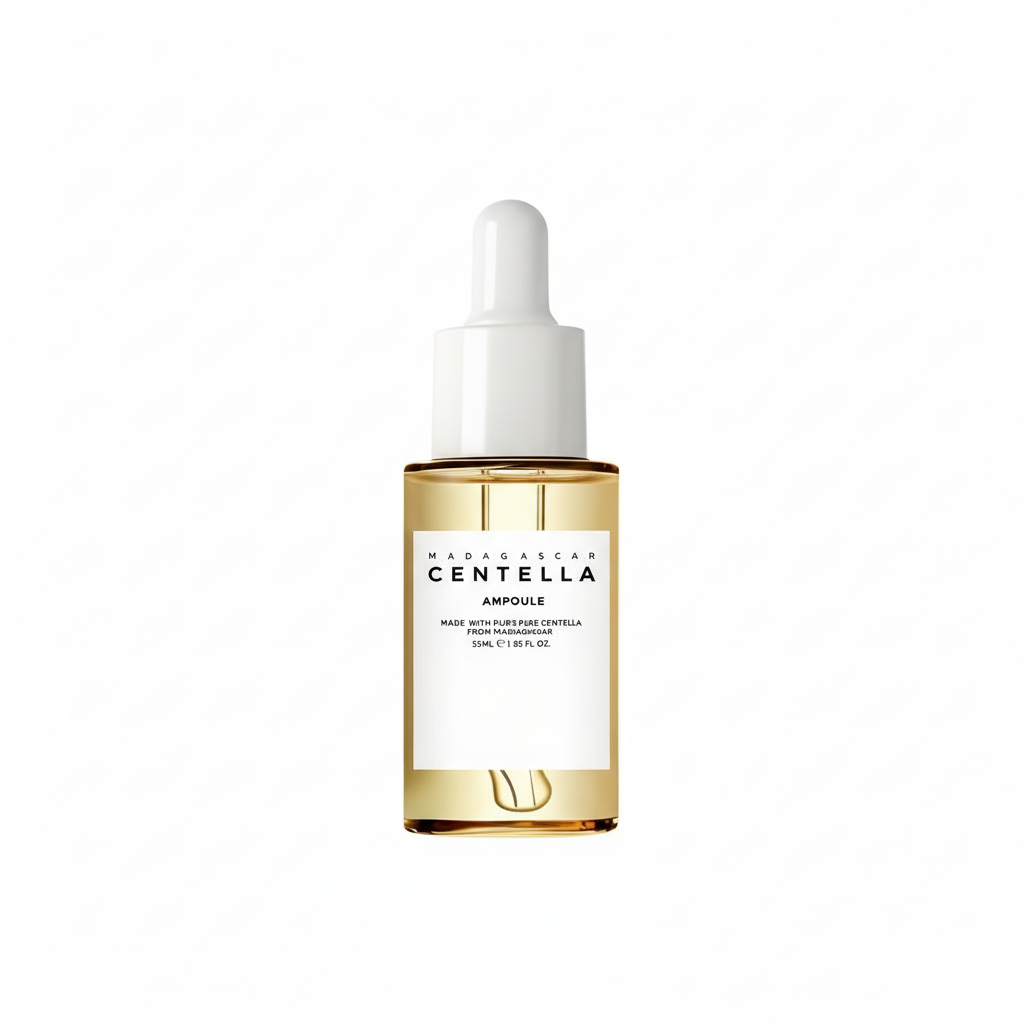 Madagascar Centella Asiatica Serum 55ml - Sensitive skin soothing formula with acne fighting，deep moisturizing benefits for face